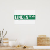Linden Boulevard Sign Poster (Keuken)