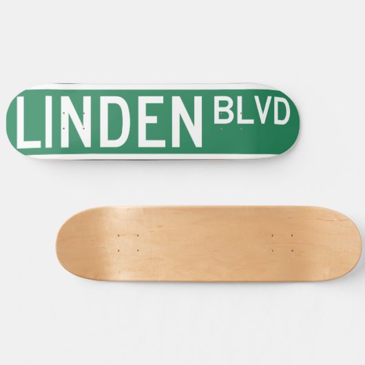 Linden Boulevard Sign Skateboard (Horizontaal)