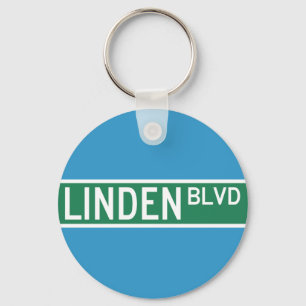 Linden Boulevard Sign Sleutelhanger