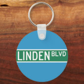 Linden Boulevard Sign Sleutelhanger (Voorkant)