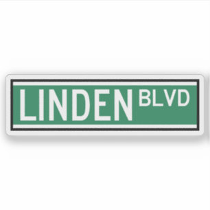 Linden Boulevard Sign Sticker