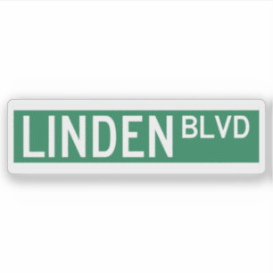 Linden Boulevard Sign Sticker