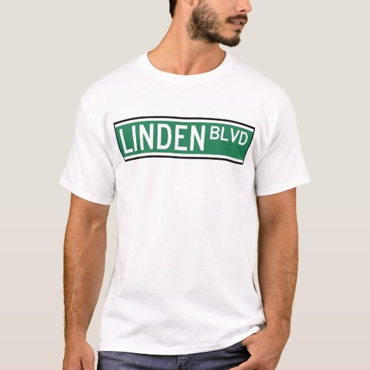 Linden Boulevard Sign T-shirt (Voorkant)