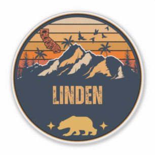 Linden, Californië Sticker
