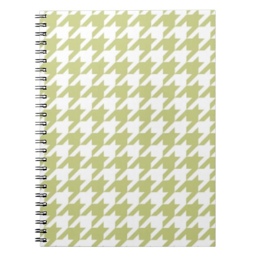 Linden Green Houndstooth-laptop Notitieboek (Voorkant)