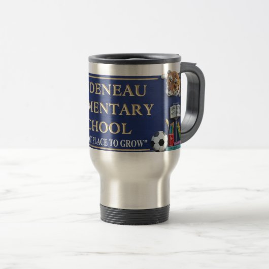 Lindeneau Graphic Stainless Travel Mug Reisbeker (Voorkant rechts)