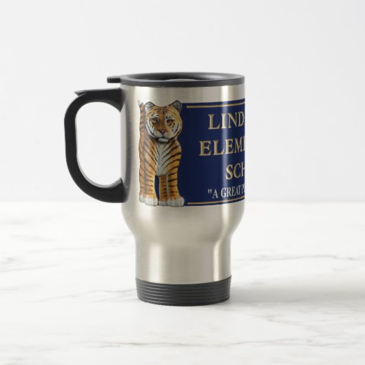 Lindeneau Graphic Stainless Travel Mug Reisbeker (Links)