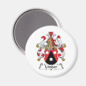 Linder Family Crest Magneet (Voorkant / Achterkant)