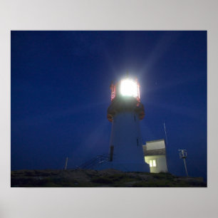 Lindesnes fyr, het meest zuidelijke punt van Noorw Poster
