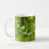 Lindethee bloemen en bladeren koffiemok (Links)