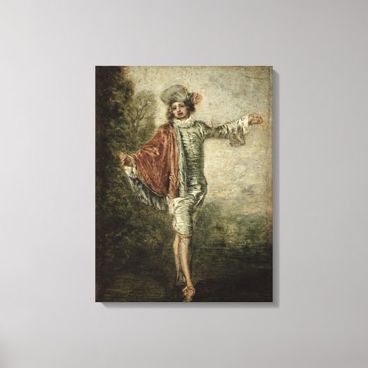 L'Indifferent, 1716 Canvas Afdruk (Voorkant)
