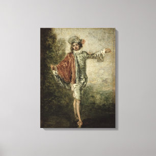 L'Indifferent, 1716 Canvas Afdruk