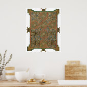 Lindisfarne Celtic Cross Poster (Keuken)