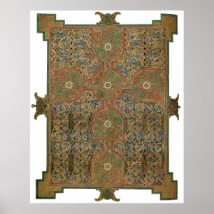 Lindisfarne Celtic Cross Poster