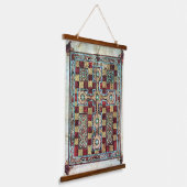 Lindisfarne evangeliën geïllustreerd manuscript hangend wandkleed (Gebogen)