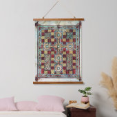 Lindisfarne evangeliën geïllustreerd manuscript hangend wandkleed (Slaapkamer)