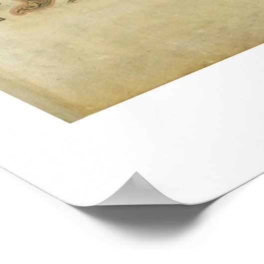 lindisfarne gospel pg. 27r poster (Hoek)