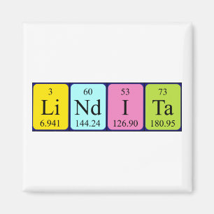 Lindita periodieke table name magnet