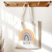 Lindo Arcoiris Boho Acuarela Multicolor Tote Bag