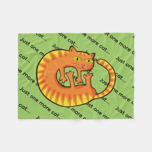 Lindo Gato Fleece Deken (Voorkant (Horizontaal))