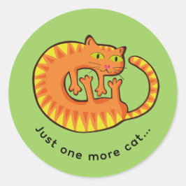 Lindo Gato, gatito. Ronde Sticker