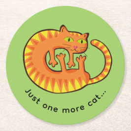 Lindo Gato, gato, gatito Ronde Kartonnen Onderzetter