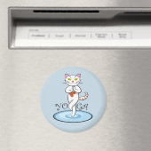 Lindo gato yoga magneet (Insitu (Vaatwasser))