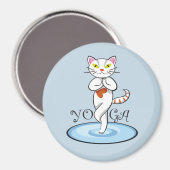 Lindo gato yoga magneet (Voorkant / Achterkant)