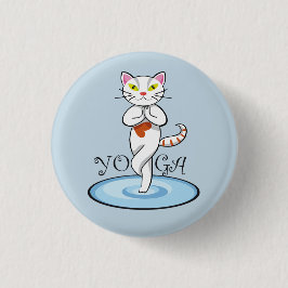 Lindo Gato yoga Ronde Button 3,2 Cm