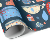 lindo patrón de Navidad Cadeaupapier (Rol Hoek)