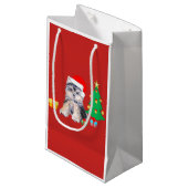 Lindo perrito de Navidad Klein Cadeauzakje (Voorkant Gekanteld)