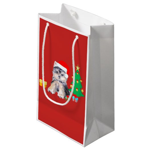 Lindo perrito de Navidad Klein Cadeauzakje (Voorkant Gekanteld)