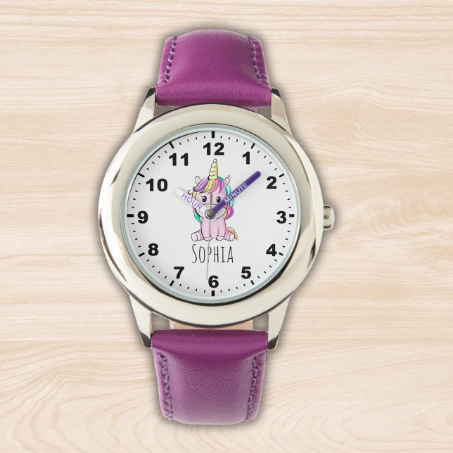 Lindo Unicornio Acuarela Multicolor  Horloge (Creator heeft geüpload)