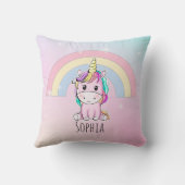 Lindo Unicornio Acuarela Multicolor  Kussen (Achterkant)