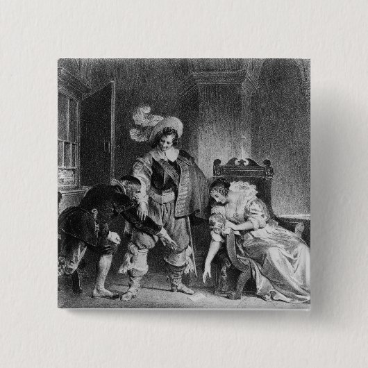 Lindor's brief vierkante button 5,1 cm (Voorkant)