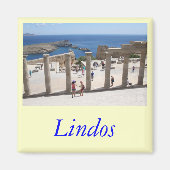 Lindos Acropolis Magneet (Voorkant)