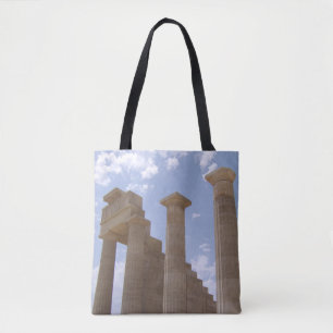 Lindos Acropolis Rhodos Griekenland Tote Bag