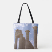 Lindos Acropolis Rhodos Griekenland Tote Bag (Achterkant)