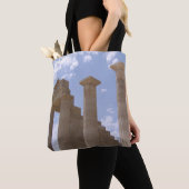 Lindos Acropolis Rhodos Griekenland Tote Bag (Dichtbij)