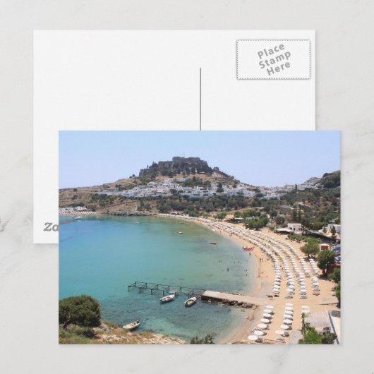 Lindos Briefkaart (Voorkant / Achterkant)