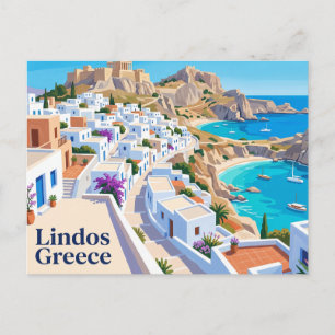 Lindos Griekenland Briefkaart