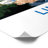 Lindos Griekenland Reisprint Poster (Hoek)