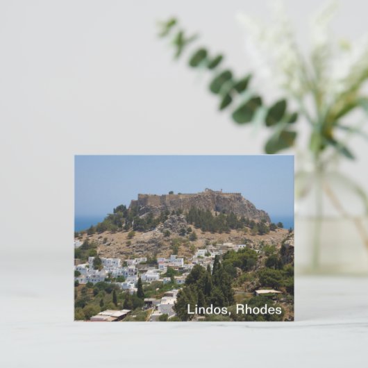 Lindos, Rhodes Briefkaart (Staand voorkant)