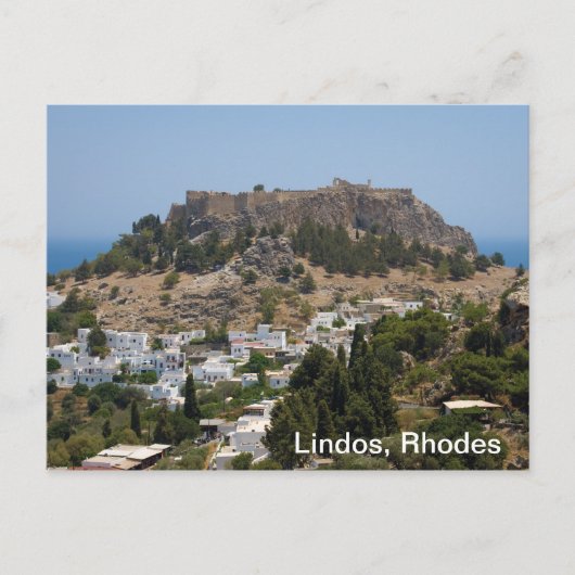 Lindos, Rhodes Briefkaart (Voorkant)