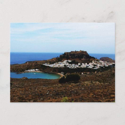 Lindos, Rhodes, Griekenland Briefkaart (Voorkant)