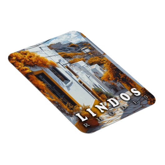 Lindos, Rhodos:  Griekse architectuur Magneet (Rechterzijde)