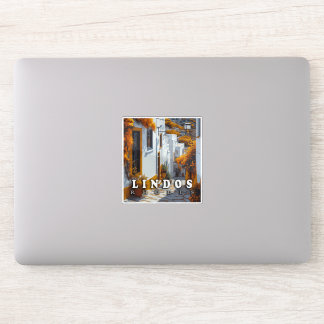 Lindos, Rhodos: Griekse architectuur Sticker