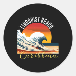 Lindquist Beach Lindquist Beach Ronde Sticker