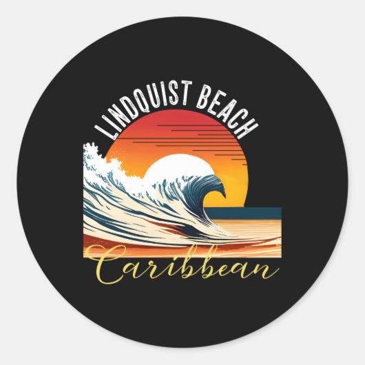 Lindquist Beach Lindquist Beach Ronde Sticker (Voorkant)