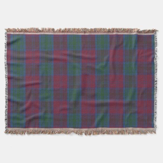 Lindsay A Original Scottish Tartan Deken (Voorkant)
